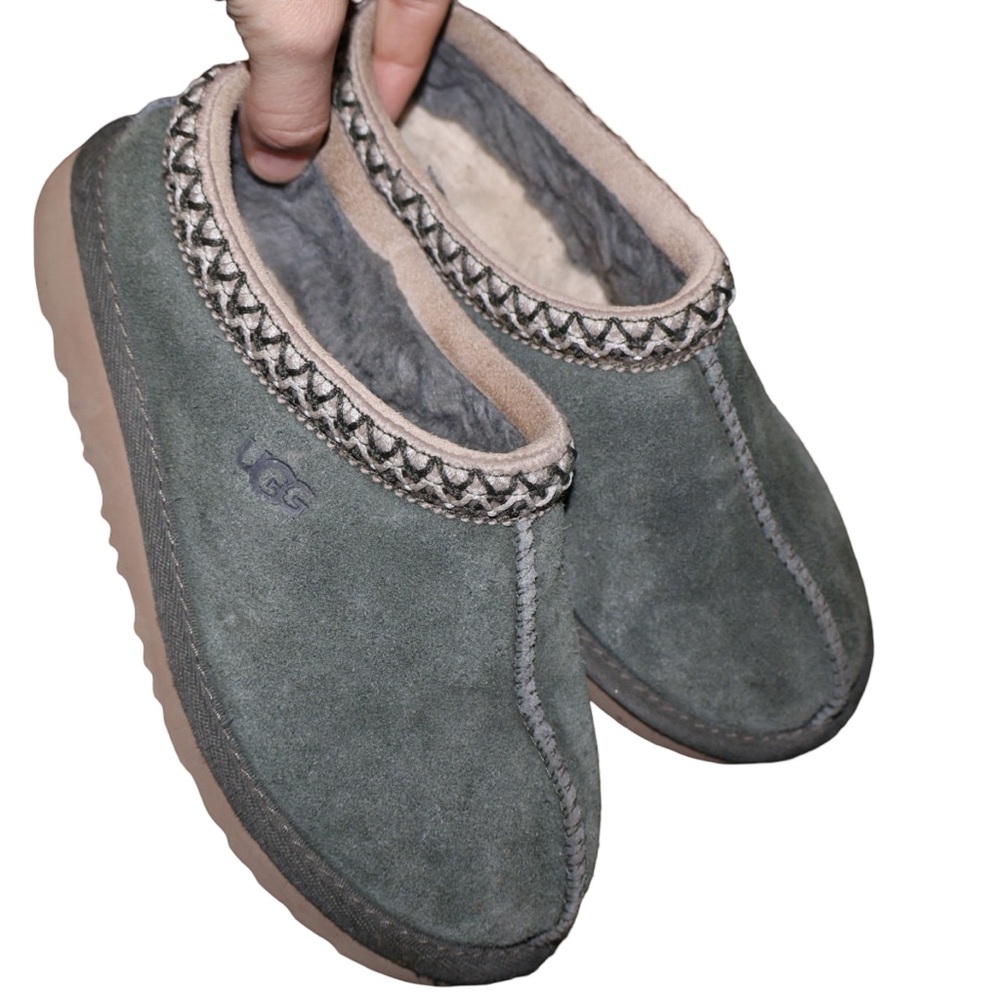 UGG Tasman II Slippers. Kids Size 1, UK 13. Green